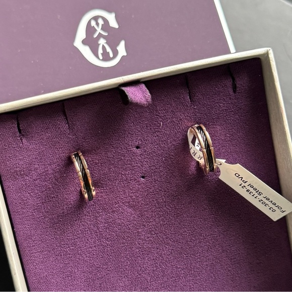 🔆 CHARRIOL Forever Slim steel earrings - Picture 3 of 4